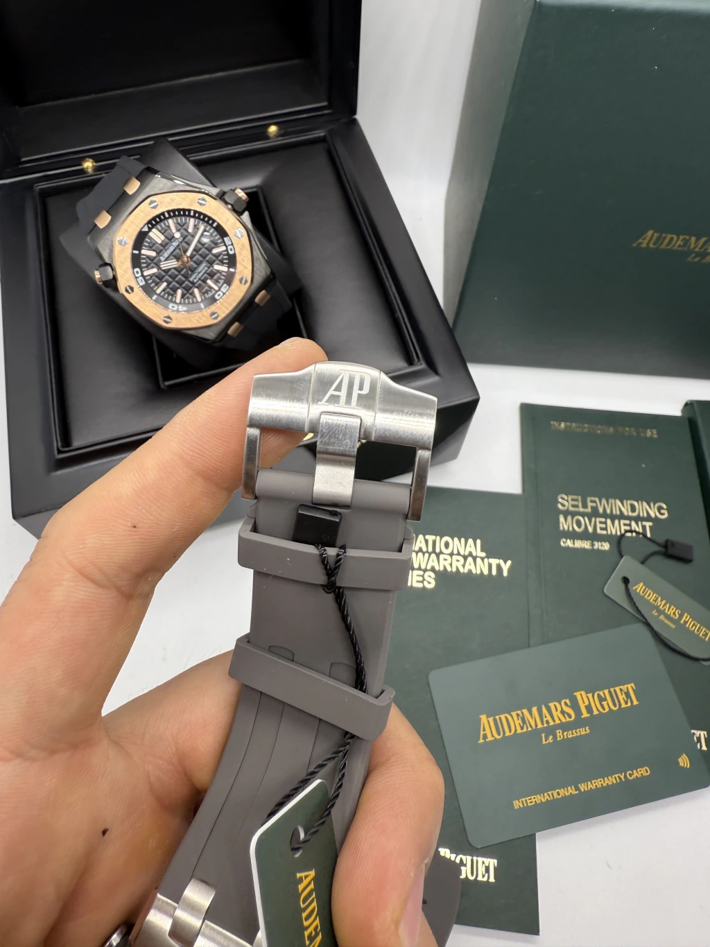Audemars Piguet Offshore 42mm - AÇO MOSTRADOR CINZA - SILICONE - Imagem 4