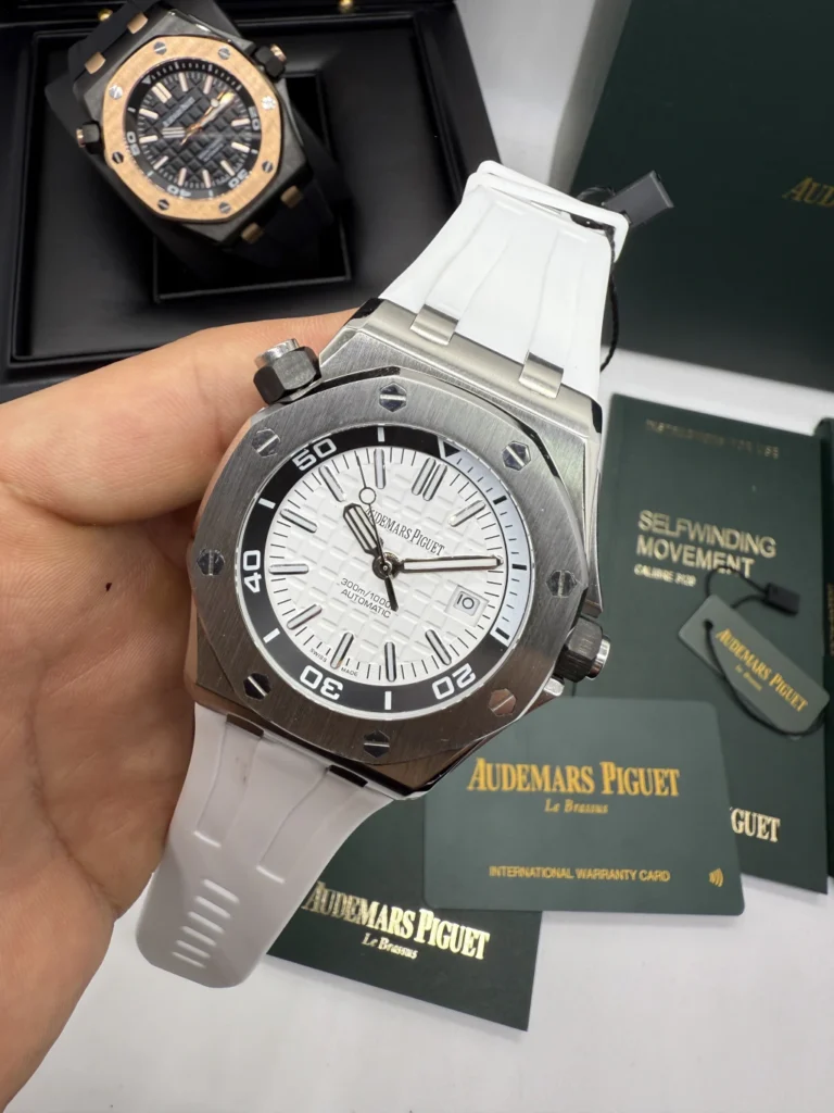 Audemars Piguet Offshore 42mm - AÇO MOSTRADOR BRANCO - SILICONE