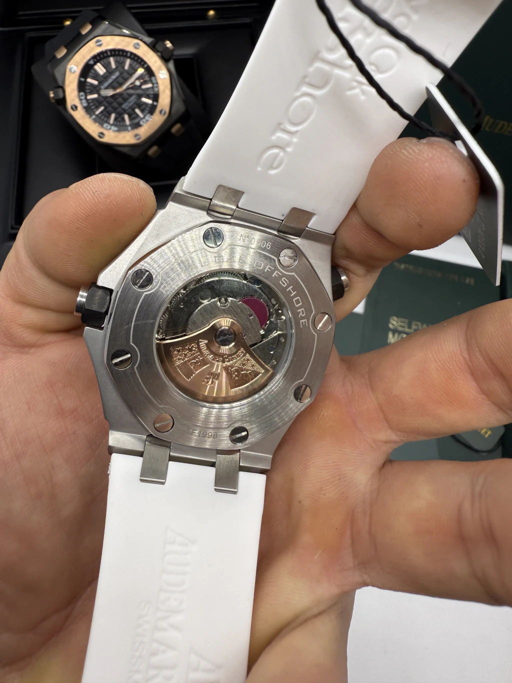 Audemars Piguet Offshore 42mm - AÇO MOSTRADOR BRANCO - SILICONE - Imagem 3