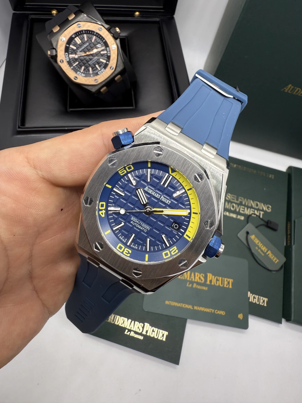 Audemars Piguet Offshore 42mm - AÇO MOSTRADOR AZUL - SILICONE