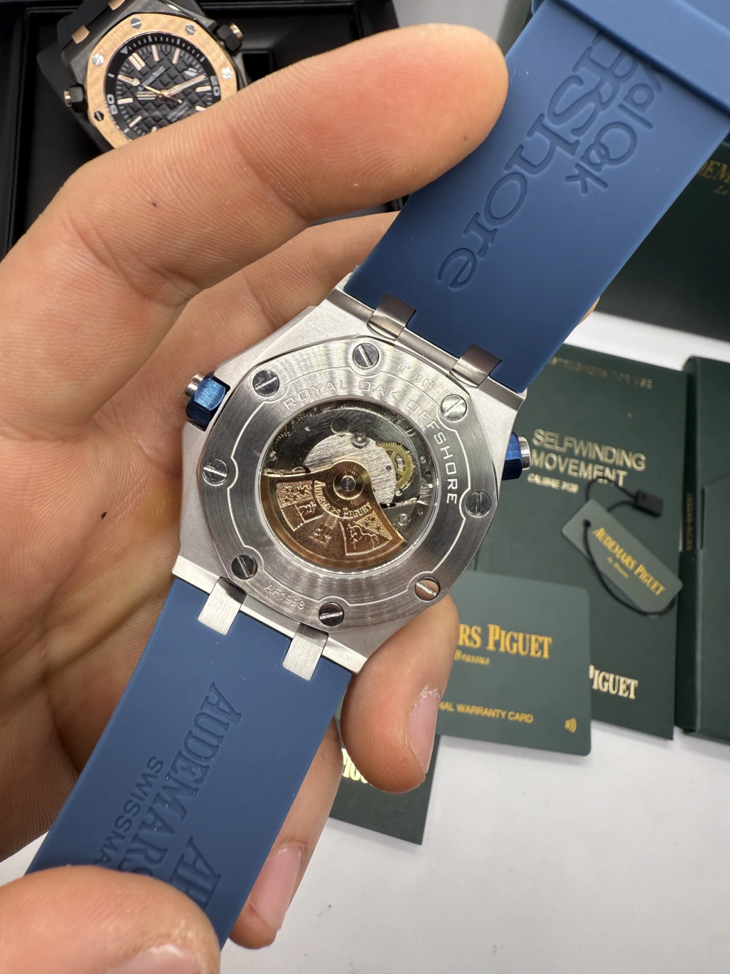 Audemars Piguet Offshore 42mm - AÇO MOSTRADOR AZUL - SILICONE - Imagem 3