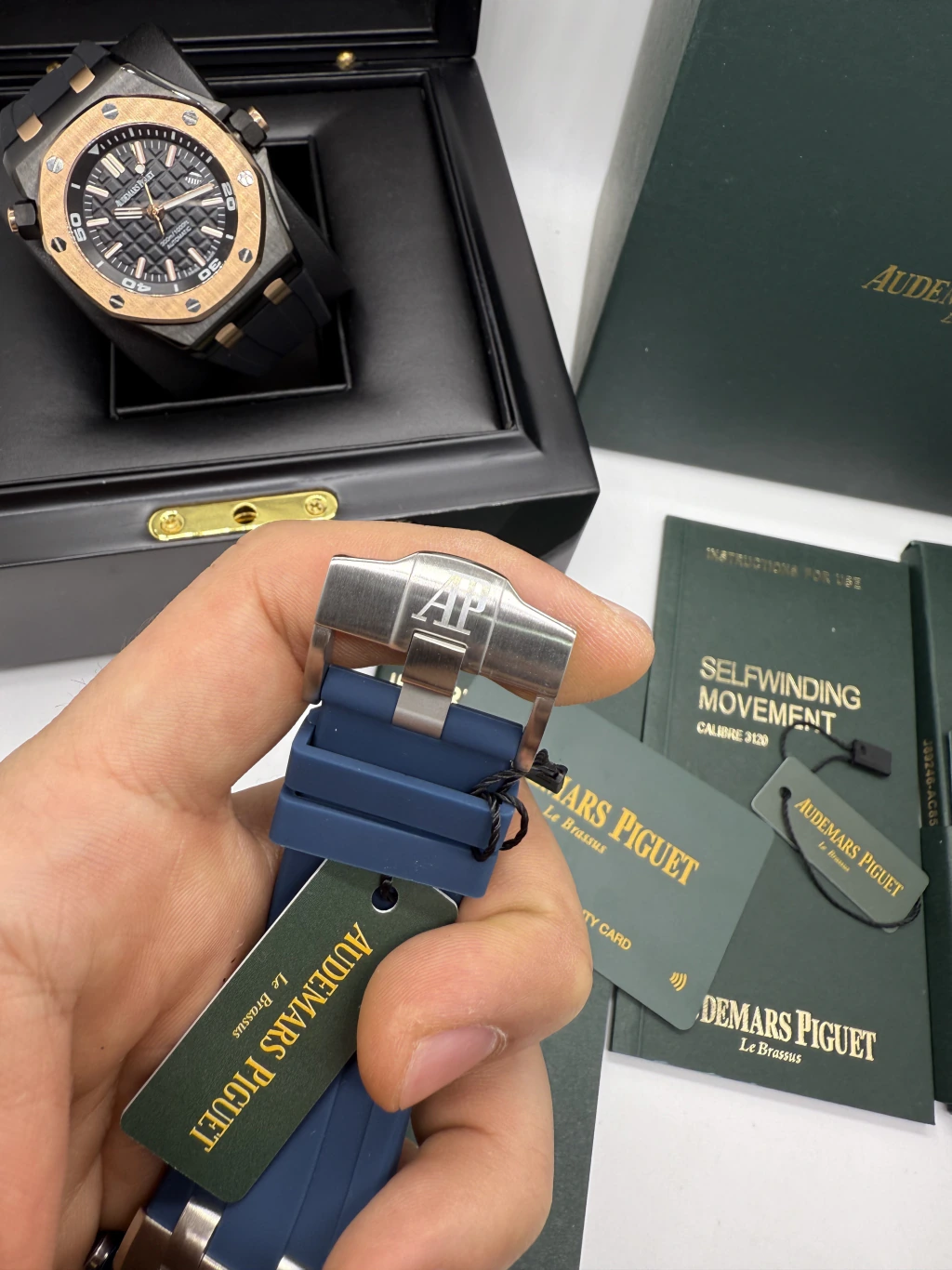 Audemars Piguet Offshore 42mm - AÇO MOSTRADOR AZUL - SILICONE - Imagem 4