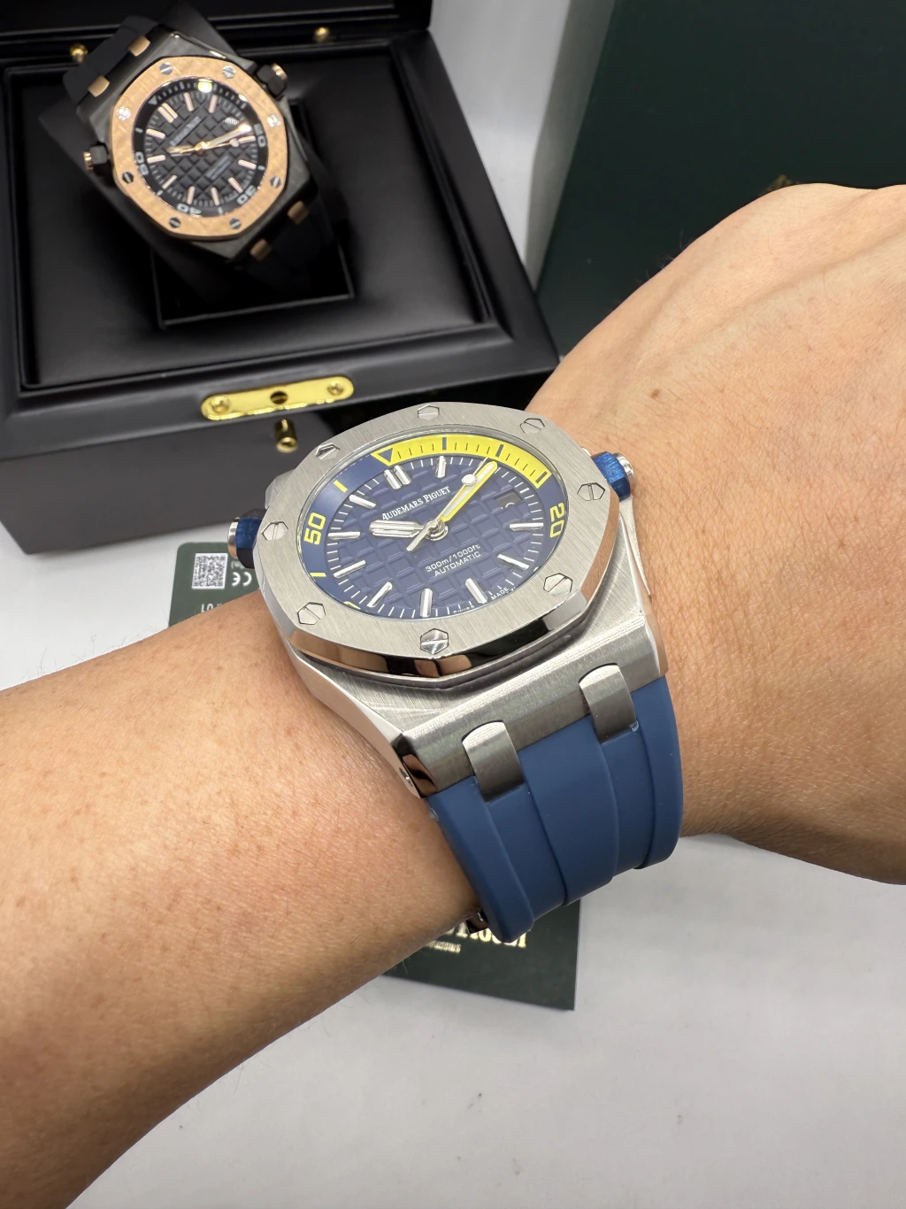 Audemars Piguet Offshore 42mm - AÇO MOSTRADOR AZUL - SILICONE - Imagem 5