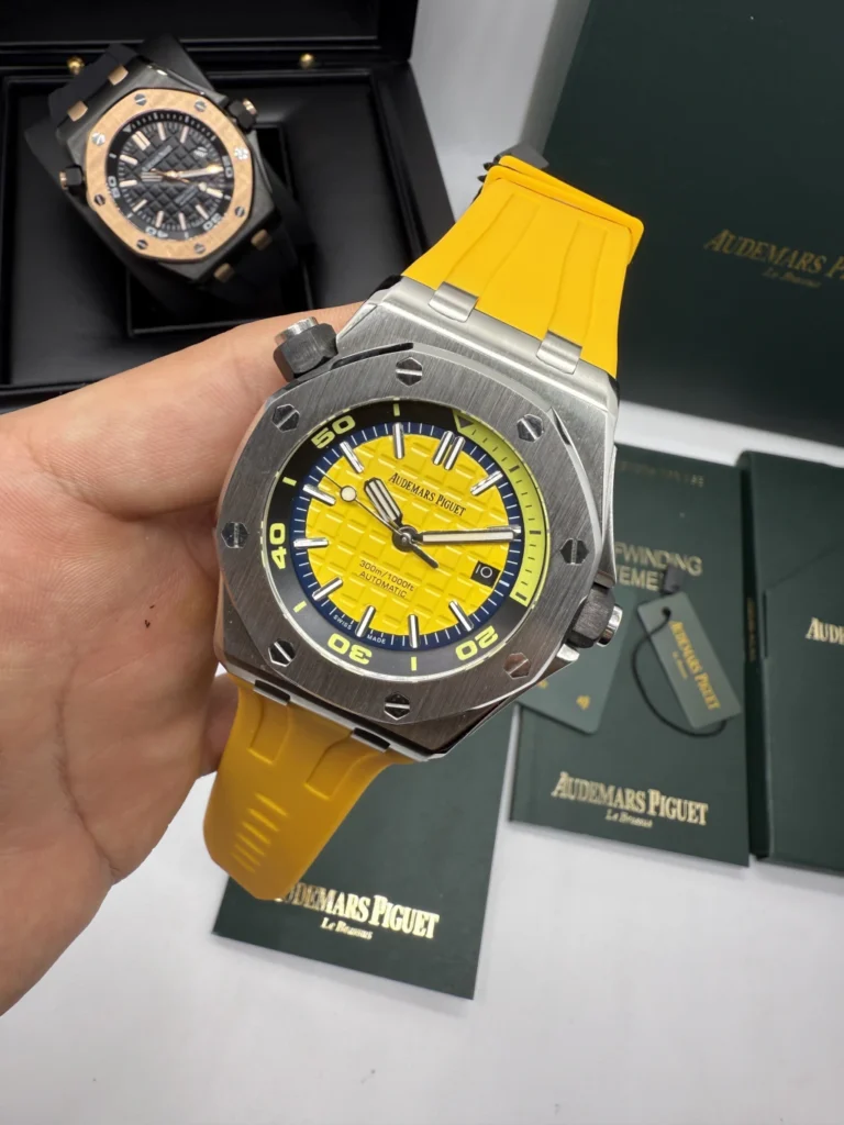 Audemars Piguet Offshore 42mm - AÇO MOSTRADOR AMARELO - SILICONE