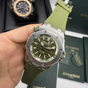 Audemars Piguet Offshore 42mm - AÇO MOSTRADOR VERDE - SILICONE