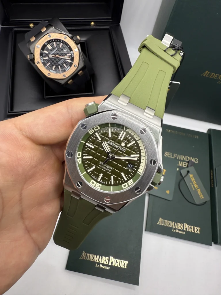 Audemars Piguet Offshore 42mm - AÇO MOSTRADOR VERDE - SILICONE