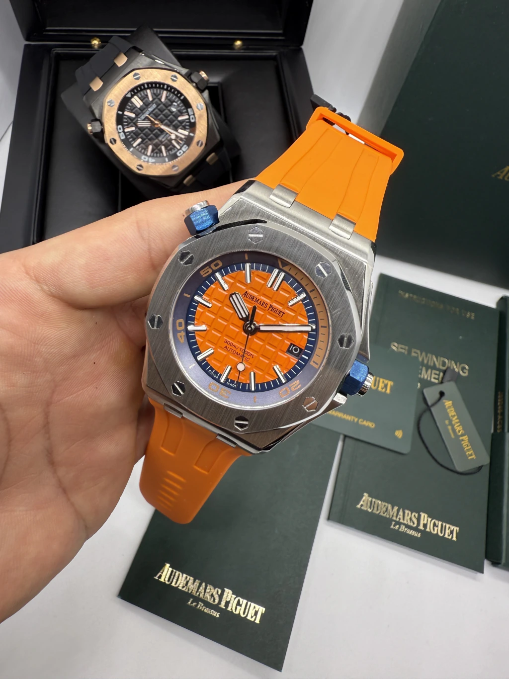 Audemars Piguet Offshore 42mm - AÇO MOSTRADOR LARANJA - SILICONE