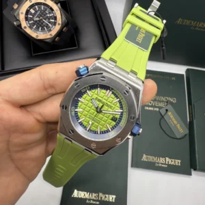 Audemars Piguet Offshore 42mm - AÇO MOSTRADOR VERDE - SILICONE