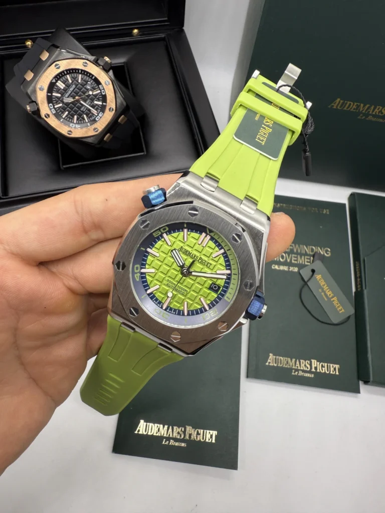 Audemars Piguet Offshore 42mm - AÇO MOSTRADOR VERDE - SILICONE