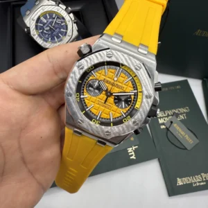 Audemars Piguet Offshore Chronograph 42mm - AÇO MOSTRADOR AMARELO - SILICONE