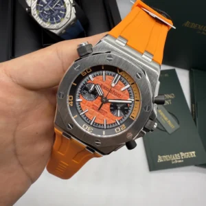 Audemars Piguet Offshore Chronograph 42mm - AÇO MOSTRADOR LARANJA - SILICONE