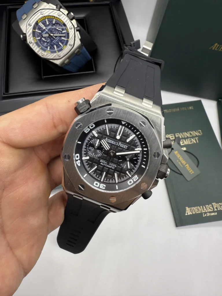 Audemars Piguet Offshore Chronograph 42mm - AÇO MOSTRADOR PRETO - SILICONE