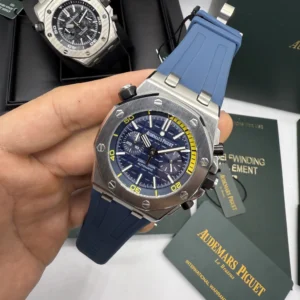 Audemars Piguet Offshore Chronograph 42mm - AÇO MOSTRADOR AZUL - SILICONE