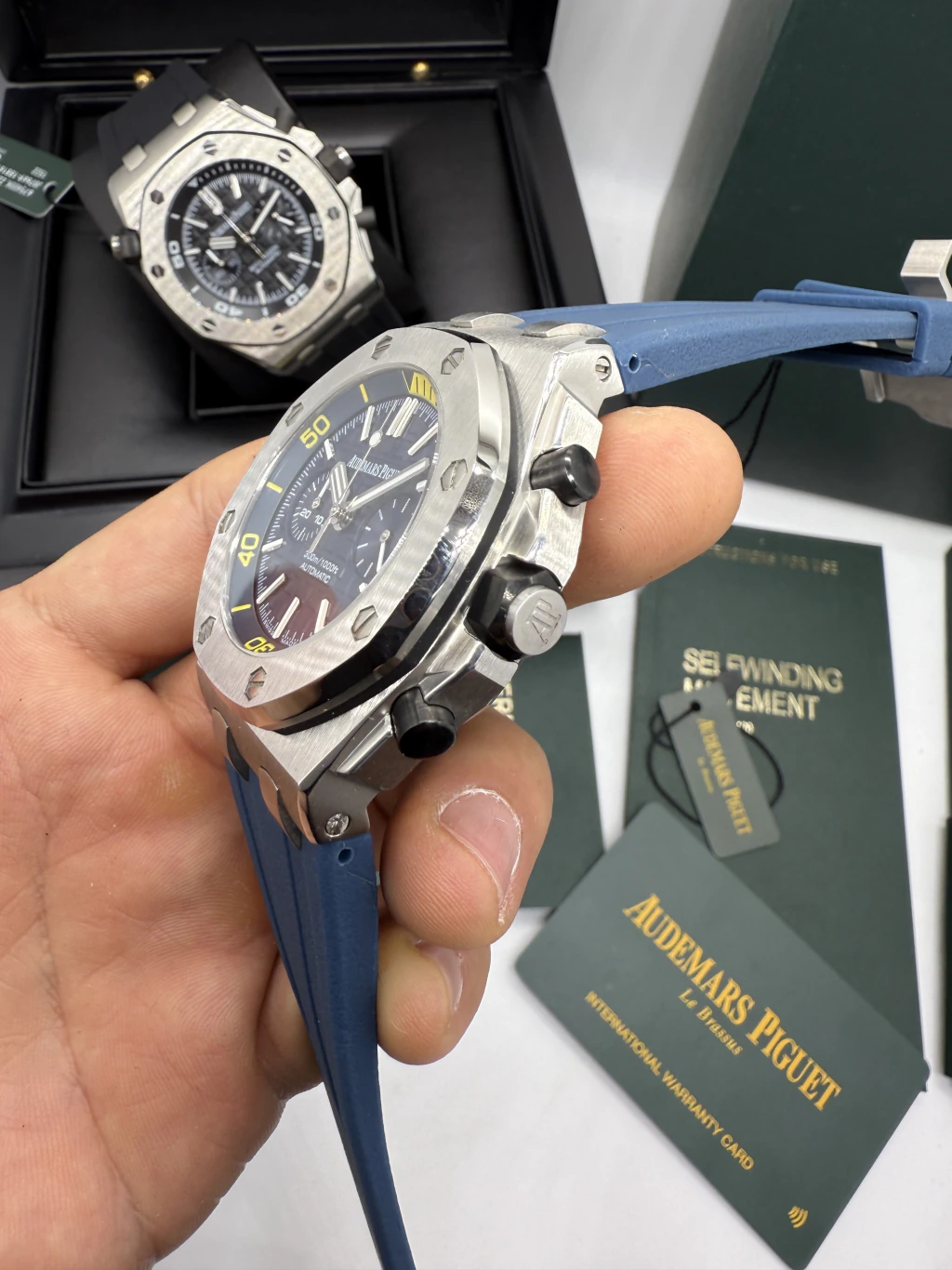 Audemars Piguet Offshore Chronograph 42mm - AÇO MOSTRADOR AZUL - SILICONE - Imagem 2