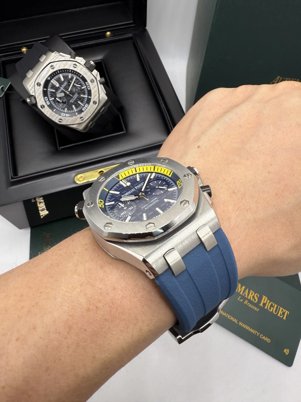 Audemars Piguet Offshore Chronograph 42mm - AÇO MOSTRADOR AZUL - SILICONE - Imagem 5
