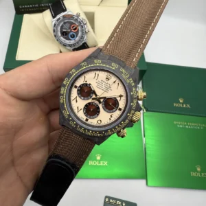 Daytona DIW Carbono 40mm - Fibra de carbono Mostrador Creme - NYLON