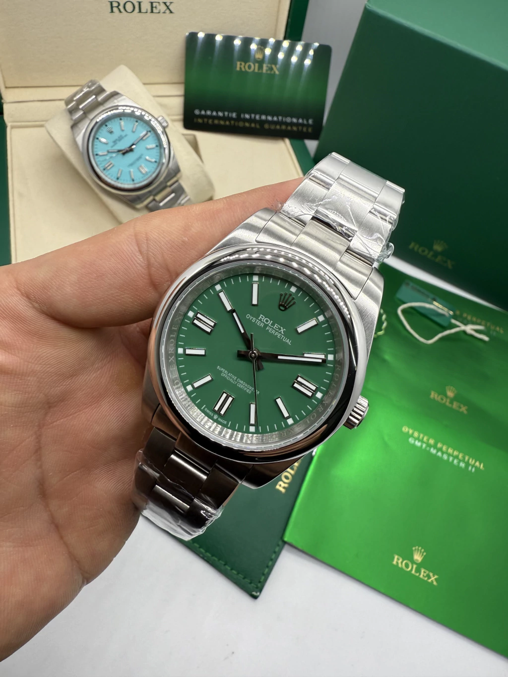 Oyster Perpetual 36mm - AÇO MOSTRADOR VERDE