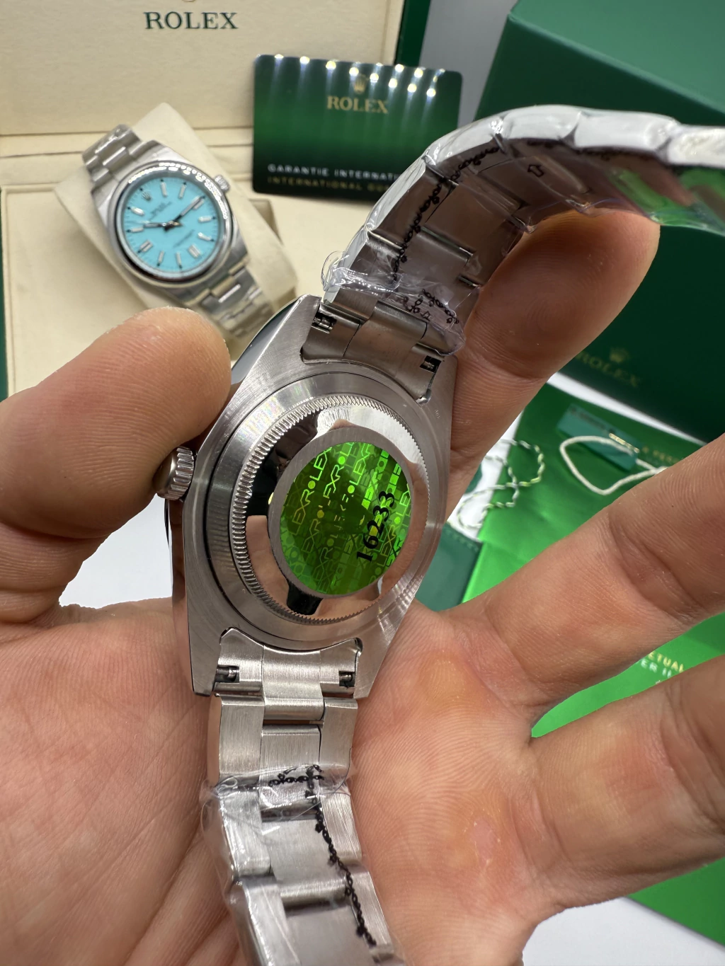 Oyster Perpetual 36mm - AÇO MOSTRADOR VERDE - Imagem 3