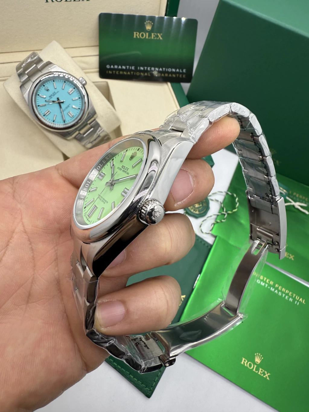 Oyster Perpetual 40mm - AÇO MOSTRADOR PISTACHE - Imagem 2