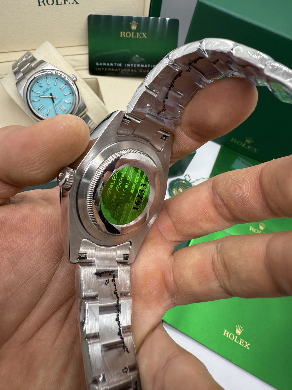 Oyster Perpetual 40mm - AÇO MOSTRADOR PISTACHE - Imagem 3