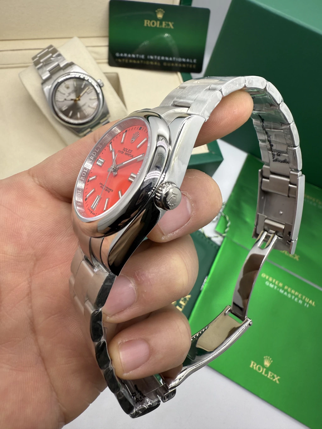 Oyster Perpetual - 36mm - AÇO MOSTRADOR LARANJA - Imagem 2