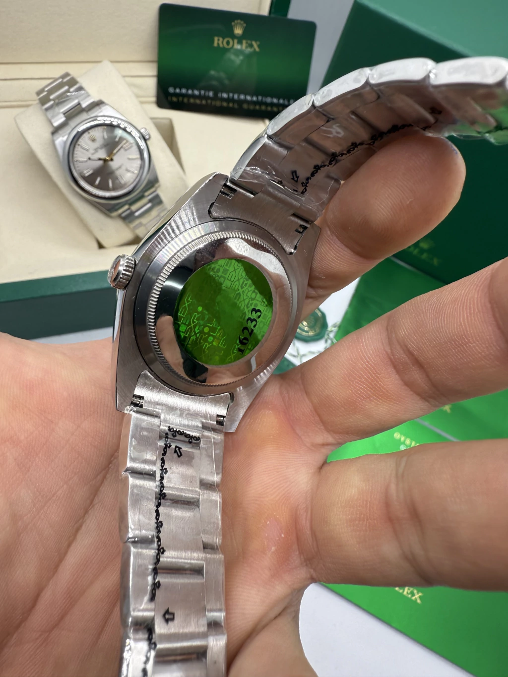 Oyster Perpetual - 36mm - AÇO MOSTRADOR LARANJA - Imagem 3