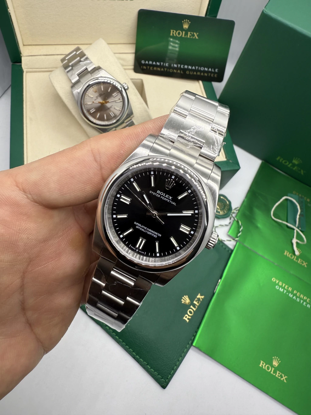 Oyster Perpetual 36mm - AÇO MOSTRADOR PRETO