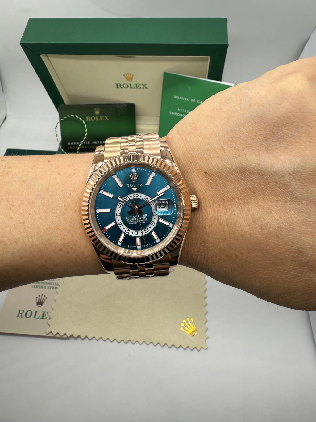 Sky-Dweller 40mm - AÇO ROSE MOSTRADOR AZUL - Imagem 5
