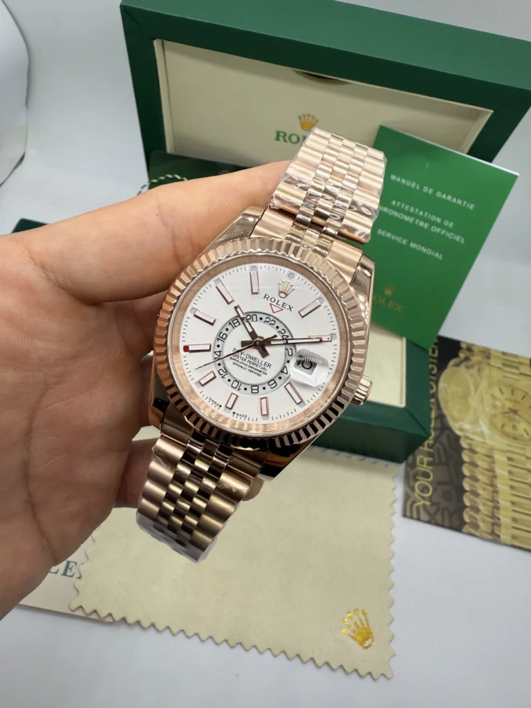 Sky-Dweller 40mm - AÇO ROSE MOSTRADOR BRANCO