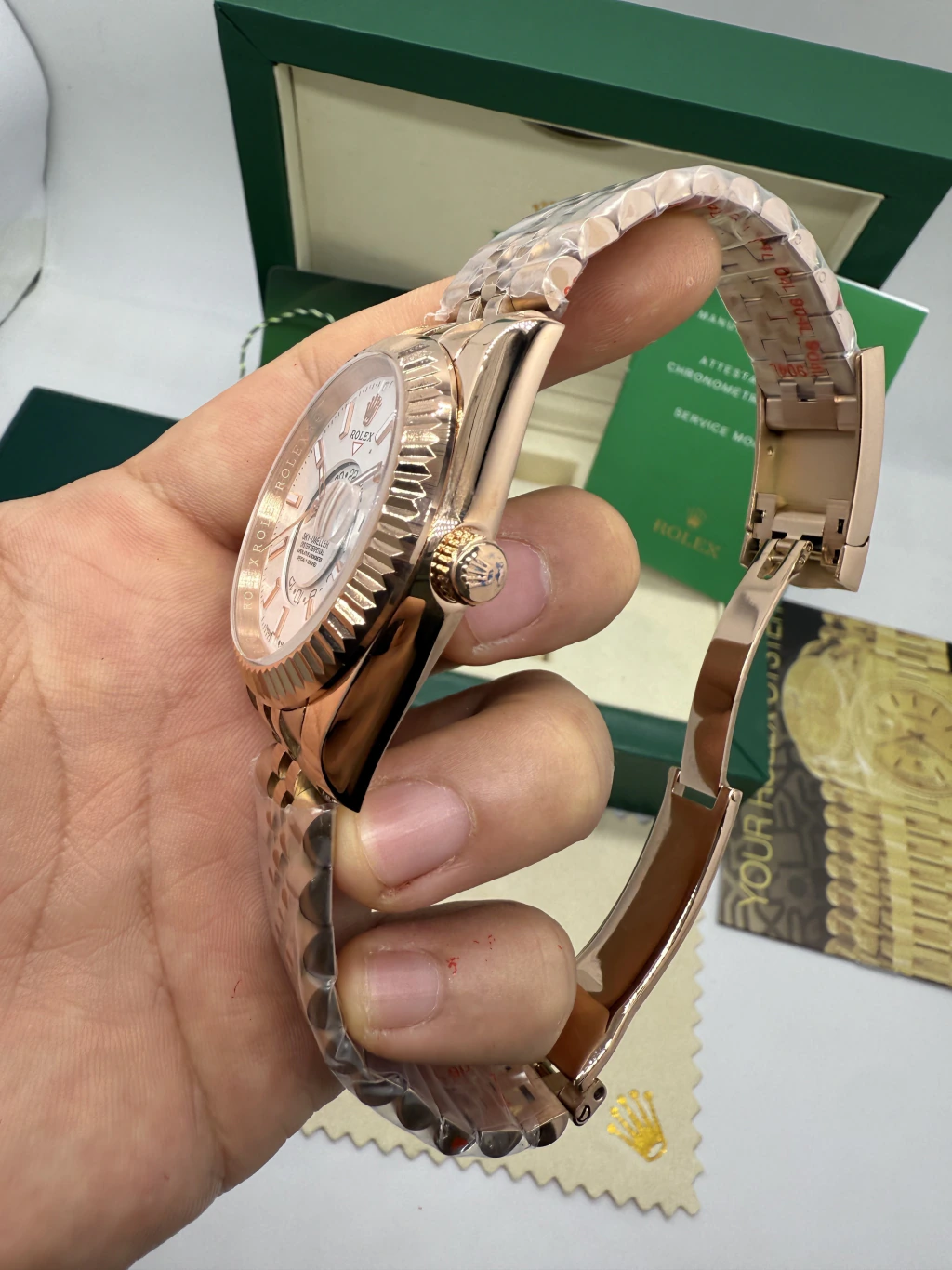 Sky-Dweller 40mm - AÇO ROSE MOSTRADOR BRANCO - Imagem 2