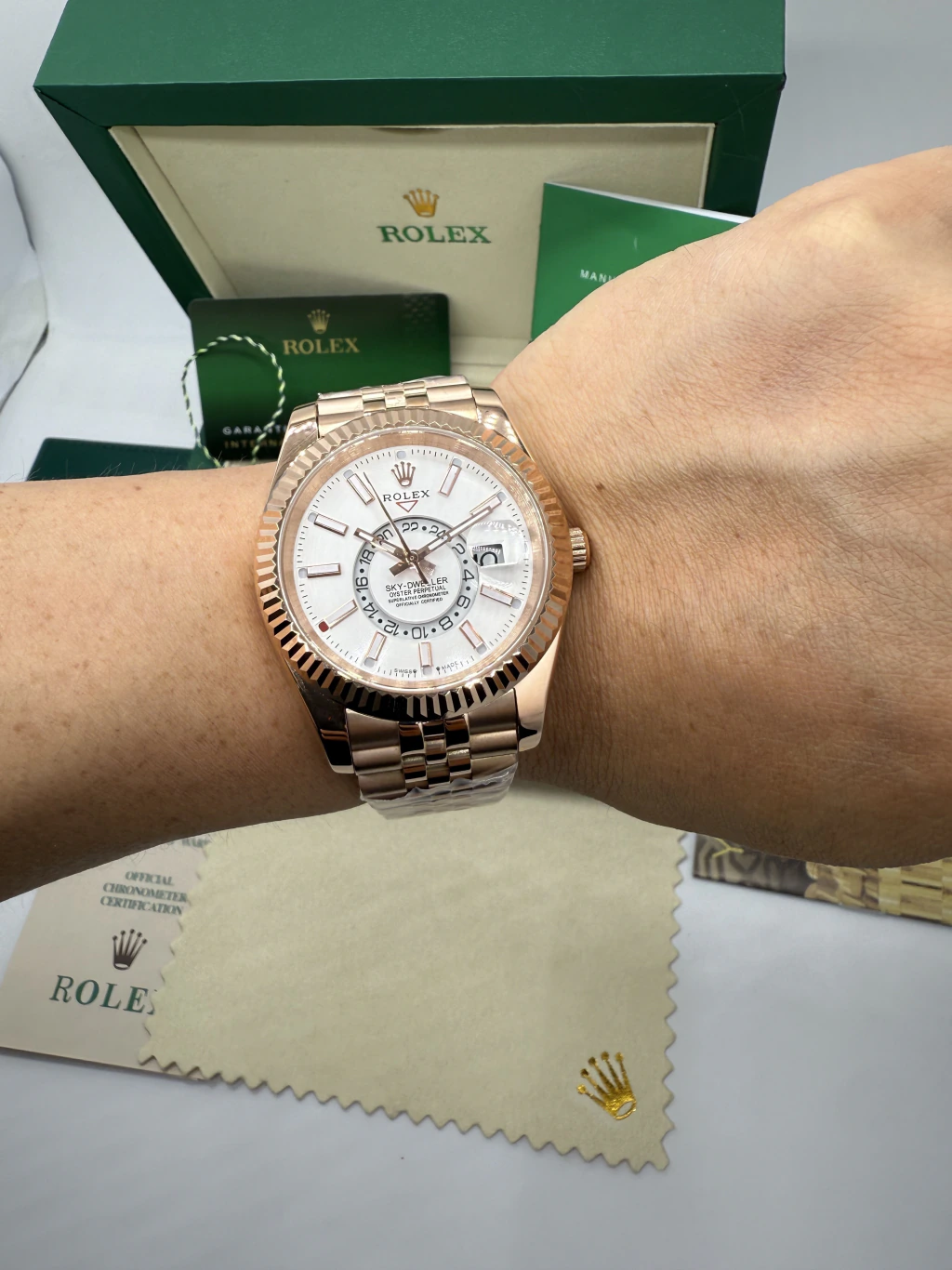 Sky-Dweller 40mm - AÇO ROSE MOSTRADOR BRANCO - Imagem 5