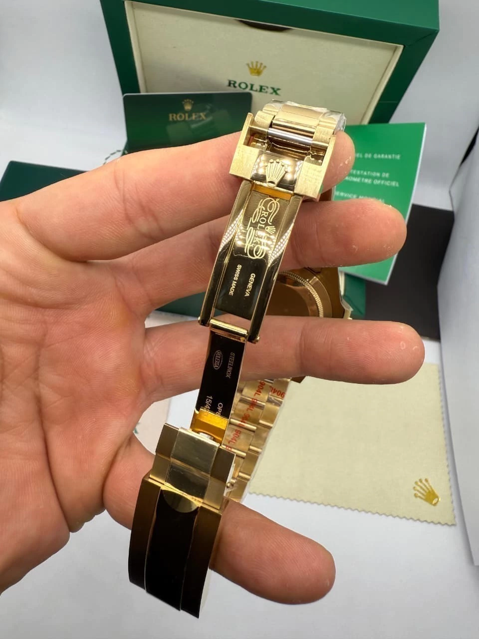 Submariner 40mm - AÇO DOURADO MOSTRADOR VERDE - Imagem 3