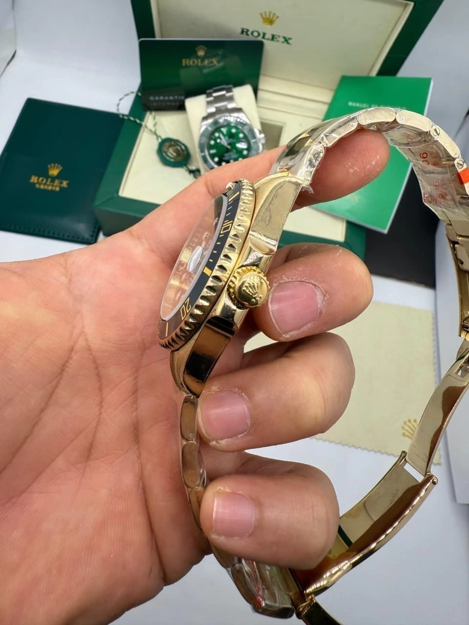 Submariner 40mm - AÇO DOURADO MOSTRADOR PRETO - Imagem 2