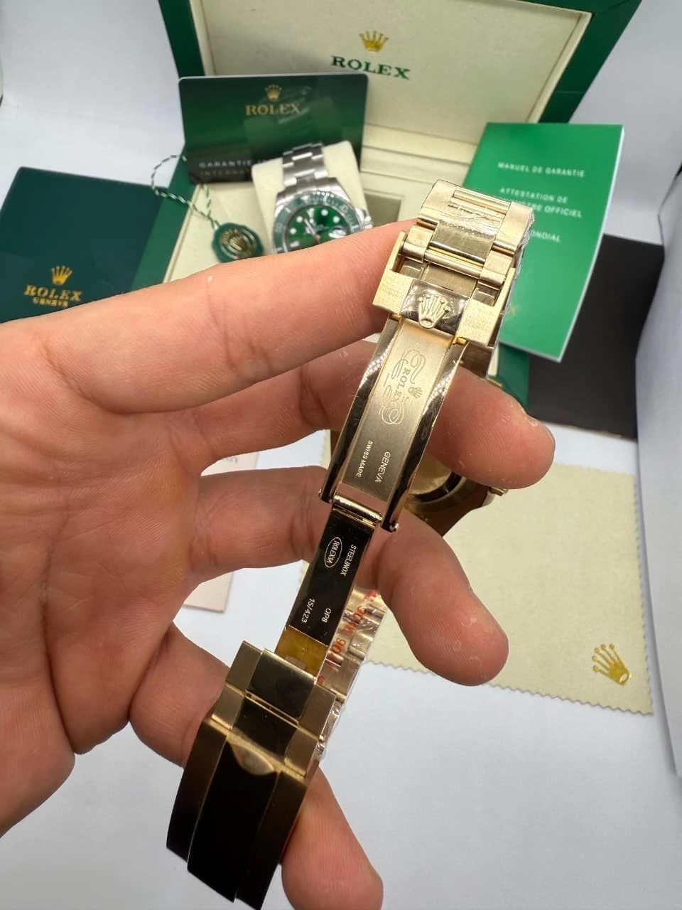 Submariner 40mm - AÇO DOURADO MOSTRADOR PRETO - Imagem 3