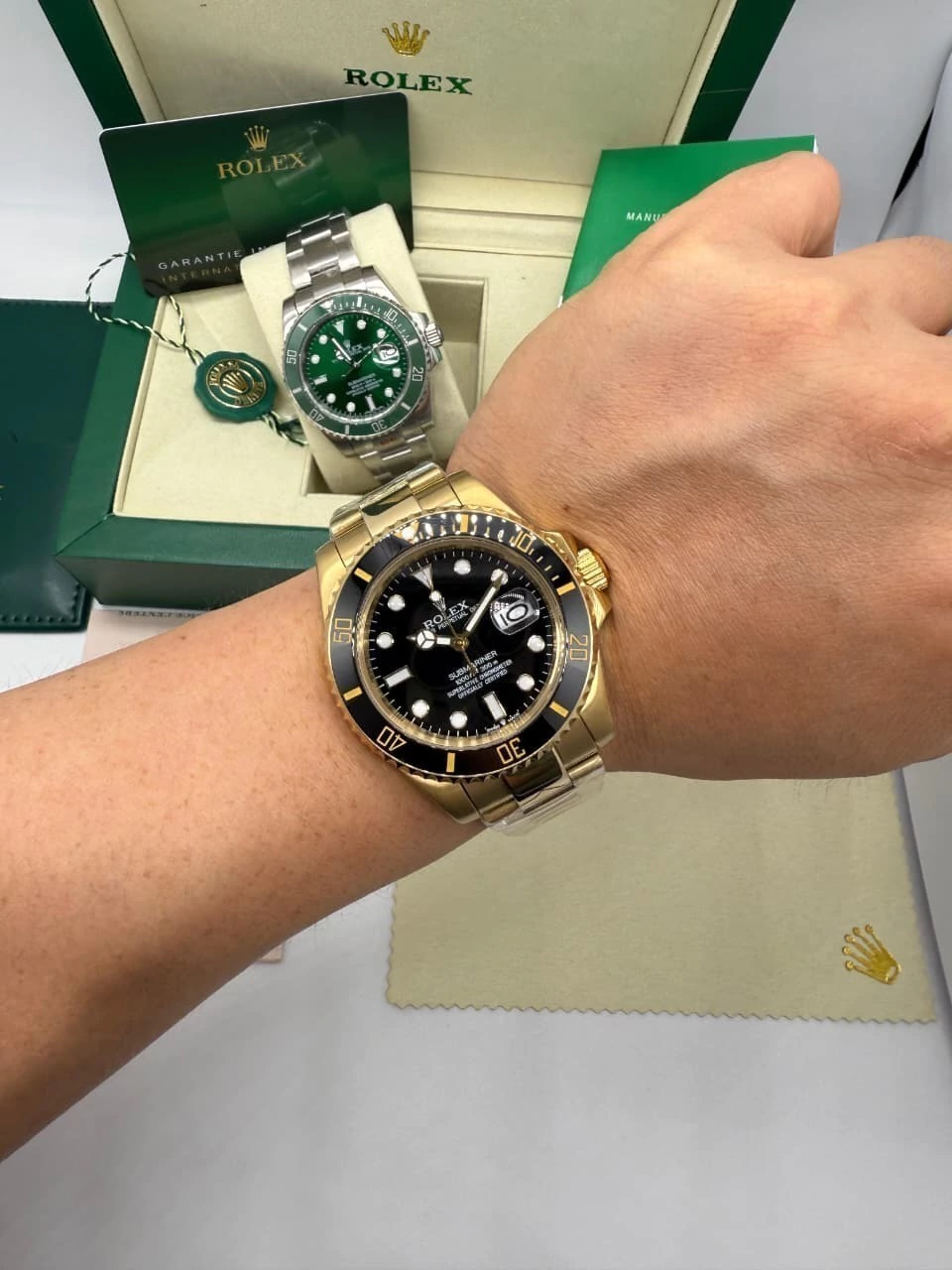 Submariner 40mm - AÇO DOURADO MOSTRADOR PRETO - Imagem 5
