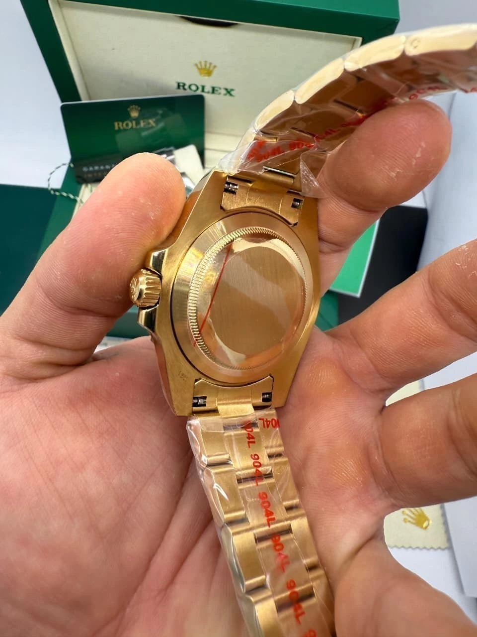 Submariner 40mm - AÇO DOURADO MOSTRADOR AZUL - Imagem 2