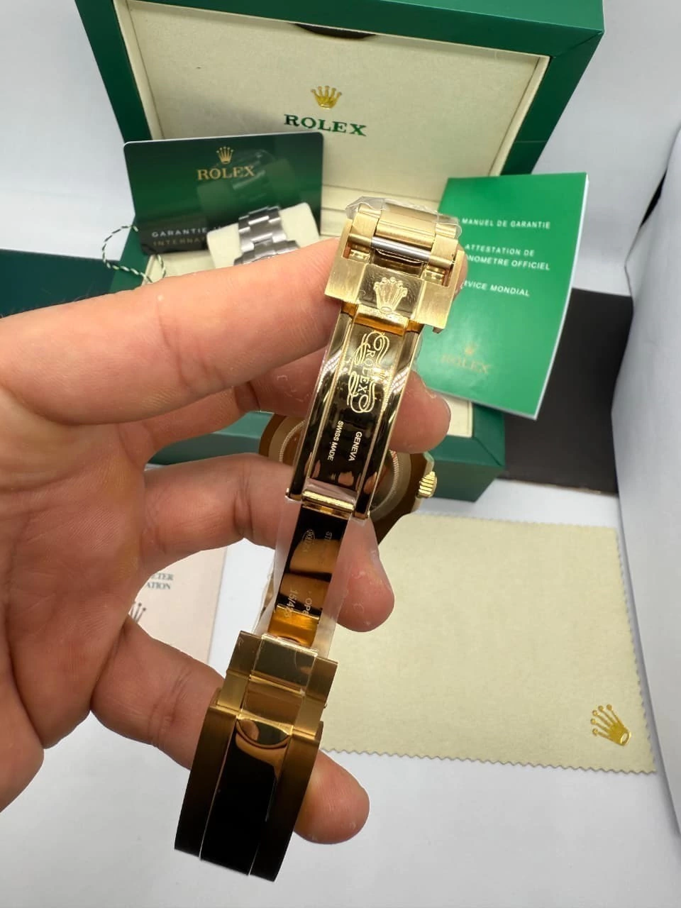 Submariner 40mm - AÇO DOURADO MOSTRADOR AZUL - Imagem 3