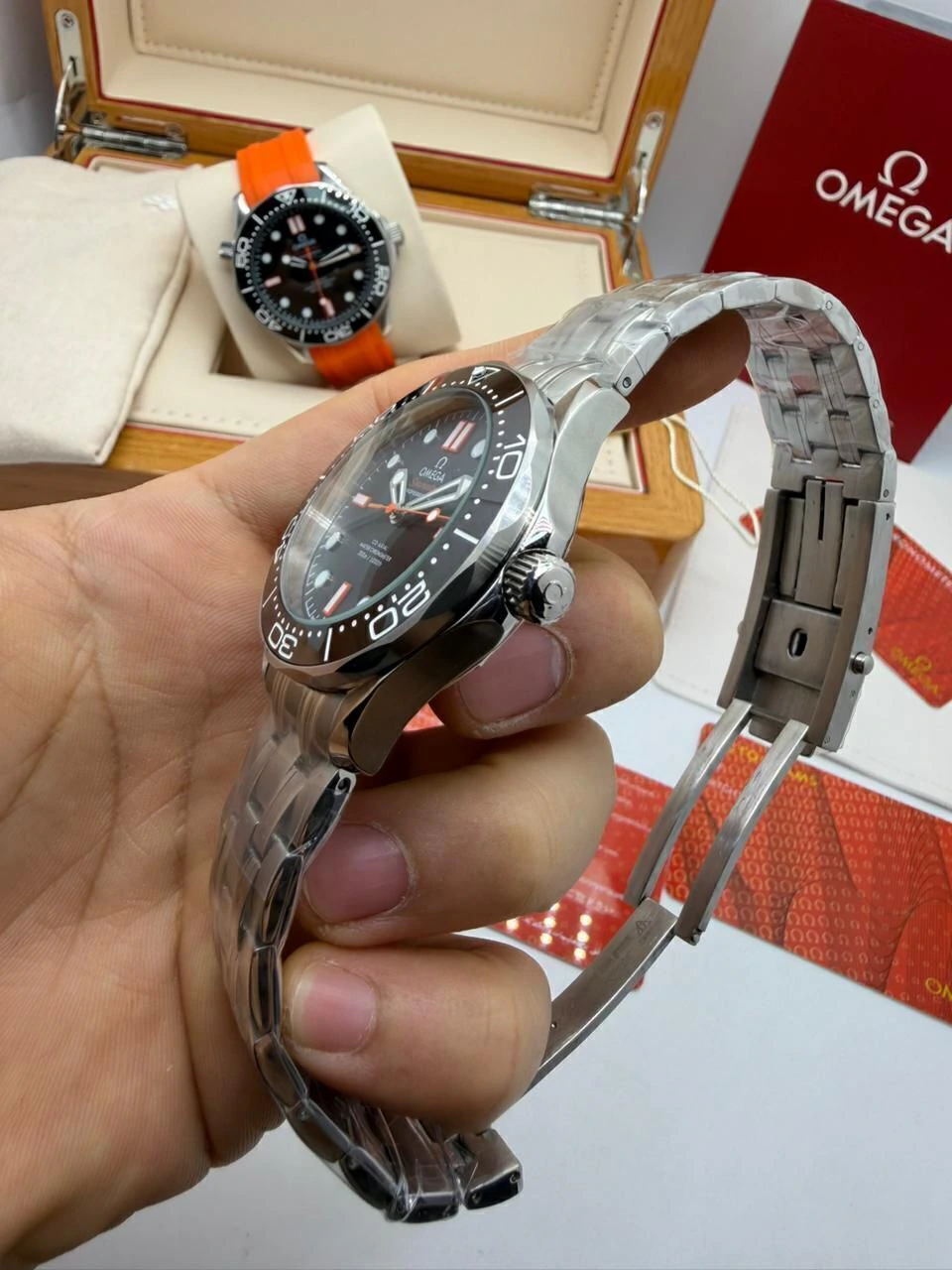 Omega Seamaster 42mm - AÇO MOSTRADOR PRETO - Imagem 2