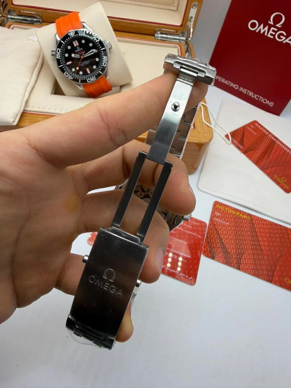 Omega Seamaster 42mm - AÇO MOSTRADOR PRETO - Imagem 4