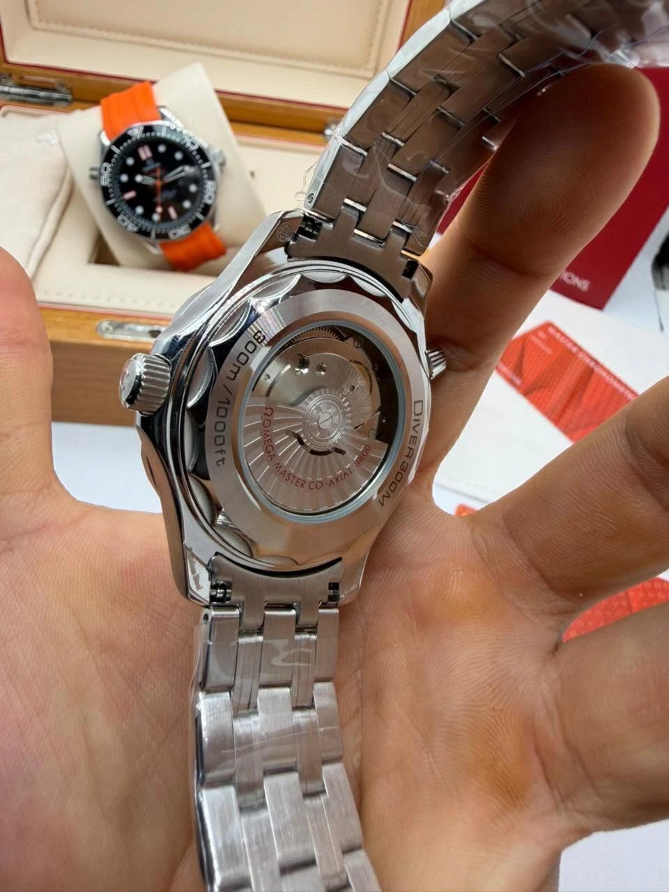 Omega Seamaster 42mm - AÇO MOSTRADOR PRETO - Imagem 5