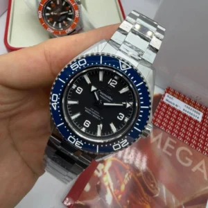 Omega Seamaster Planet Ocean 42mm - SUPER CLONE - AÇO MOSTRADOR PRETO