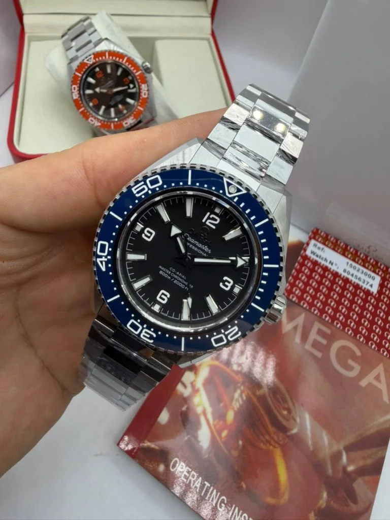 Omega Seamaster Planet Ocean 42mm - SUPER CLONE - AÇO MOSTRADOR PRETO