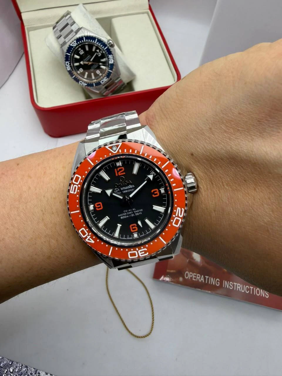 Omega Seamaster Planet Ocean 42mm - SUPER CLONE - AÇO MOSTRADOR PRETO - Imagem 4