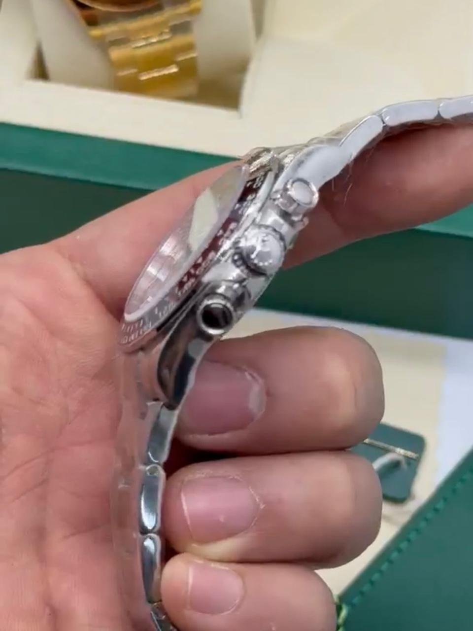 ROLEX Daytona 40mm - SUPER CLONE - AÇO MOSTRADOR TIFFANY - Imagem 5