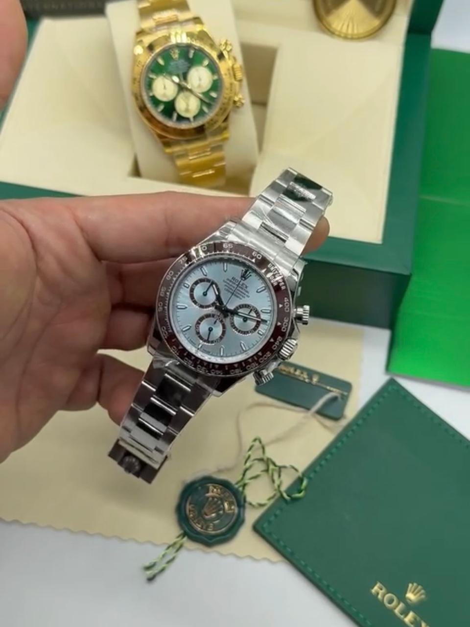 ROLEX Daytona 40mm - SUPER CLONE - AÇO MOSTRADOR TIFFANY