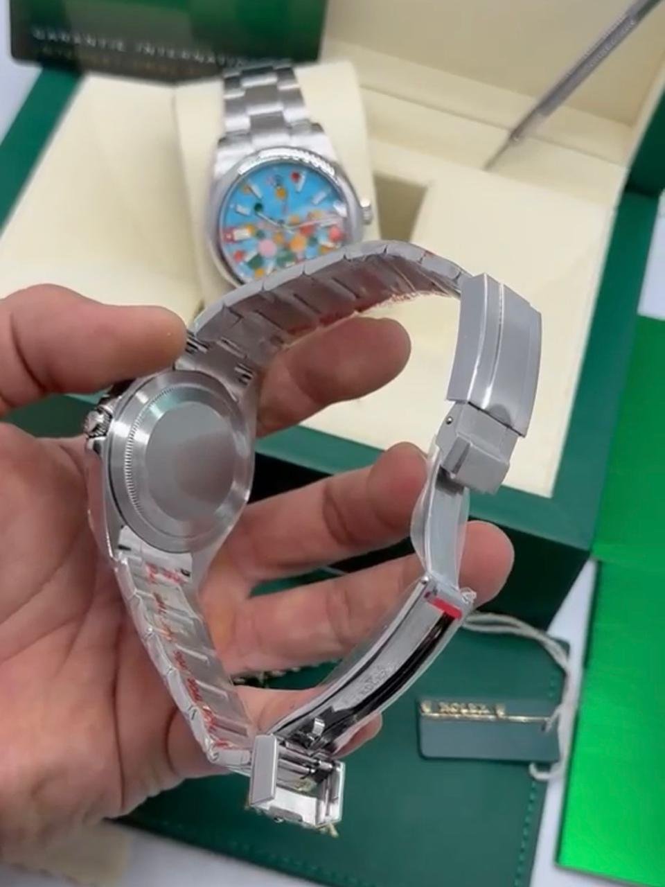 ROLEX Air-King - 40mm - SUPER CLONE - AÇO MOSTRADOR PRETO - Imagem 4