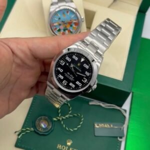 ROLEX Air-King - 40mm - SUPER CLONE - AÇO MOSTRADOR PRETO
