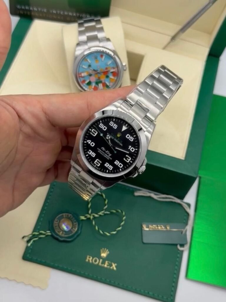 ROLEX Air-King - 40mm - SUPER CLONE - AÇO MOSTRADOR PRETO