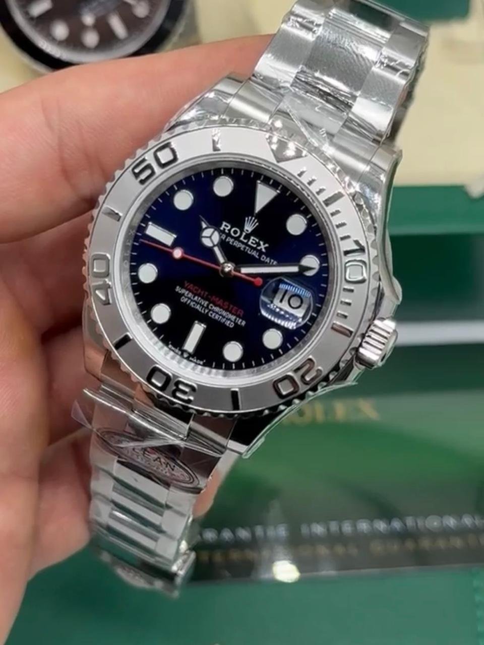 ROLEX Yacht Master - 40mm - SUPER CLONE - AÇO MOSTRADOR PRETO - Imagem 2