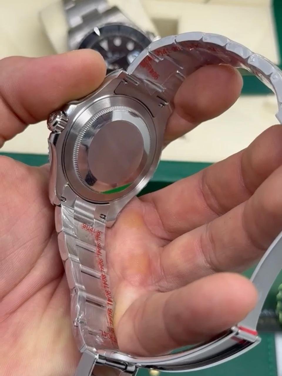 ROLEX Yacht Master - 40mm - SUPER CLONE - AÇO MOSTRADOR PRETO - Imagem 4